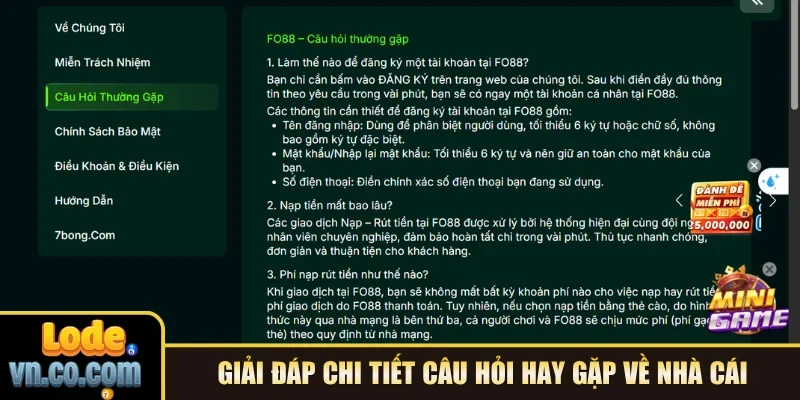 Giải đáp chi tiết câu hỏi hay gặp về nhà cái